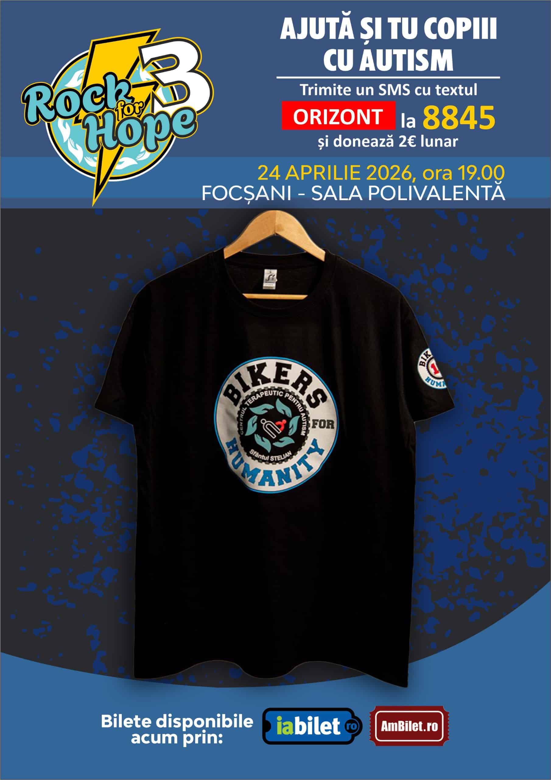 Tricou Bikers for Humanity - Rock for Hope 3